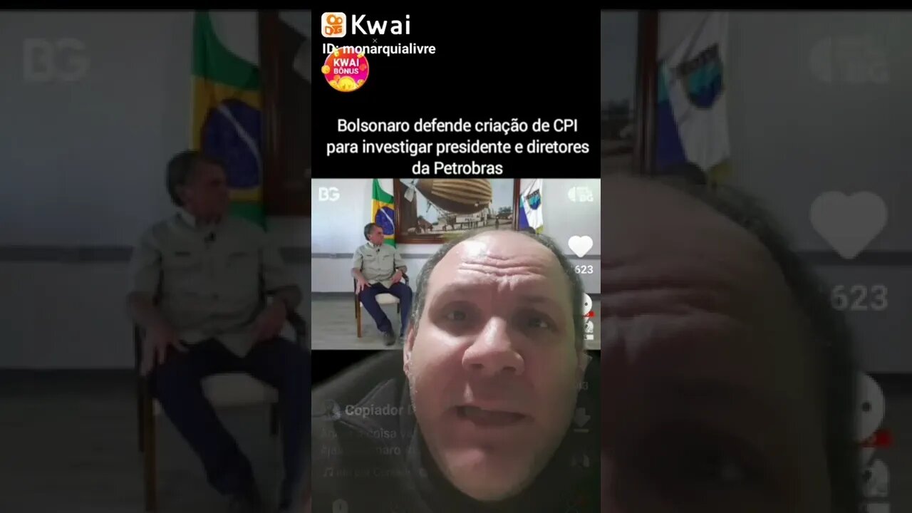 Urgente: Bolsonaro quer a CPI para investigar o presidente da Petrobrás e seus conselheiros