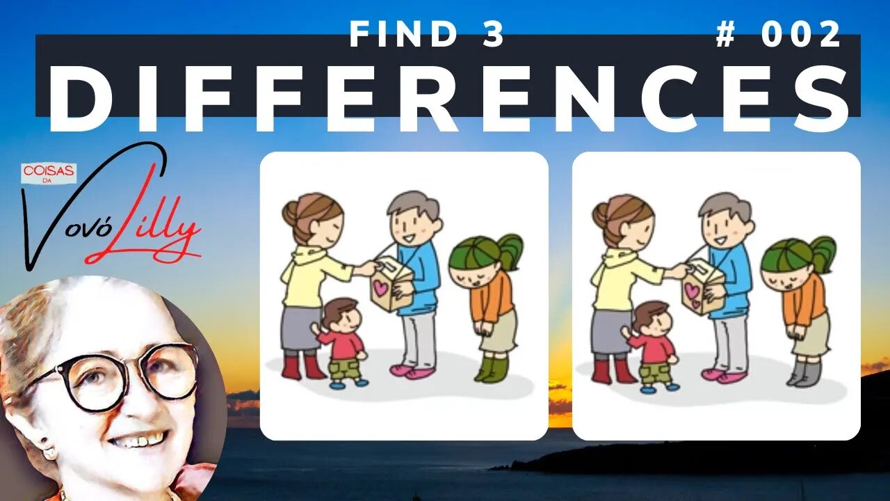 FIND THE THREE DIFFERENCES | # 002 | EXERCISE YOUR MEMORY