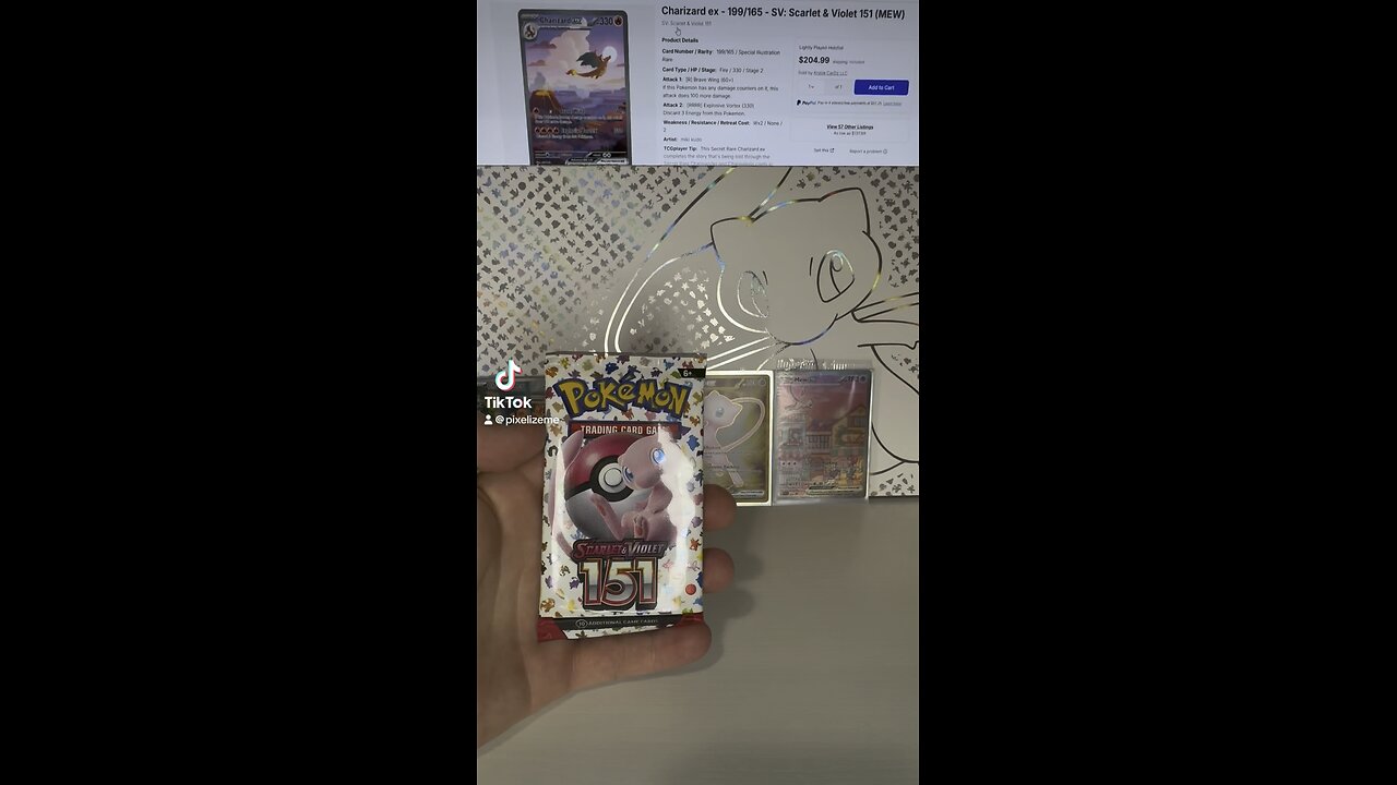 Pokemon 151 Set - I Will Get The Special Illustration Rare Charizard & Mew!