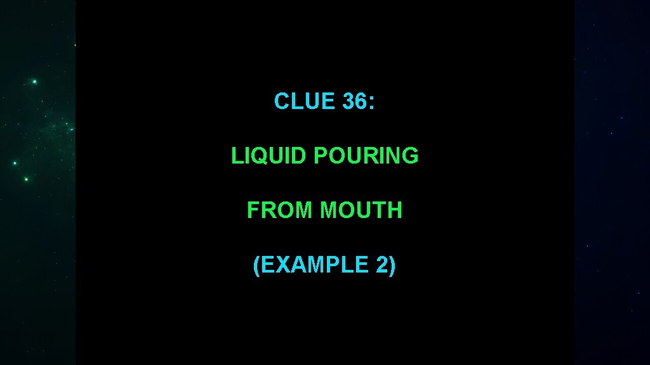 Clue 36 (The "Alien Interview" Video Analysis 2013/2014/2015)