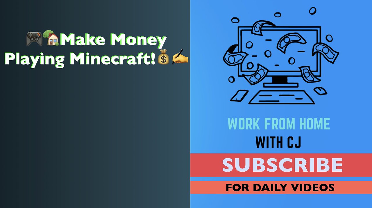 🎮🏡Earn Money Playing Minecraft!💰✍️