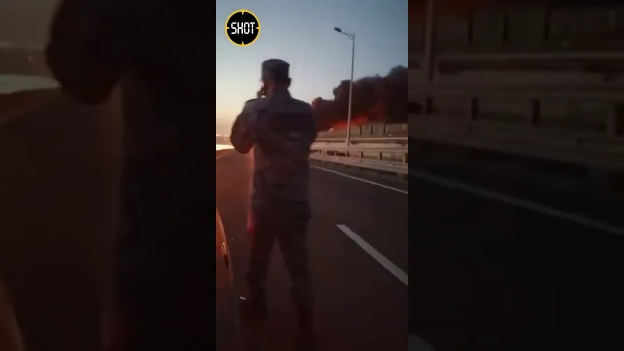 GraphicWar18+🔥Putin's Kerch Bridge View 3 Crimea Blast - Glory to Ukraine Armed Forces(ZSU) #shorts