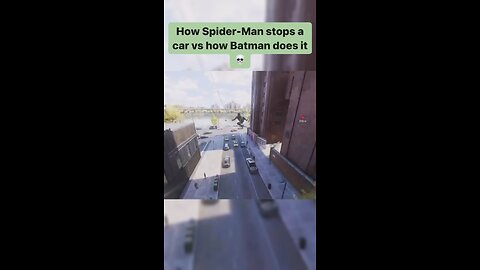 Spider-Man vs batman chasing after rowdy’s