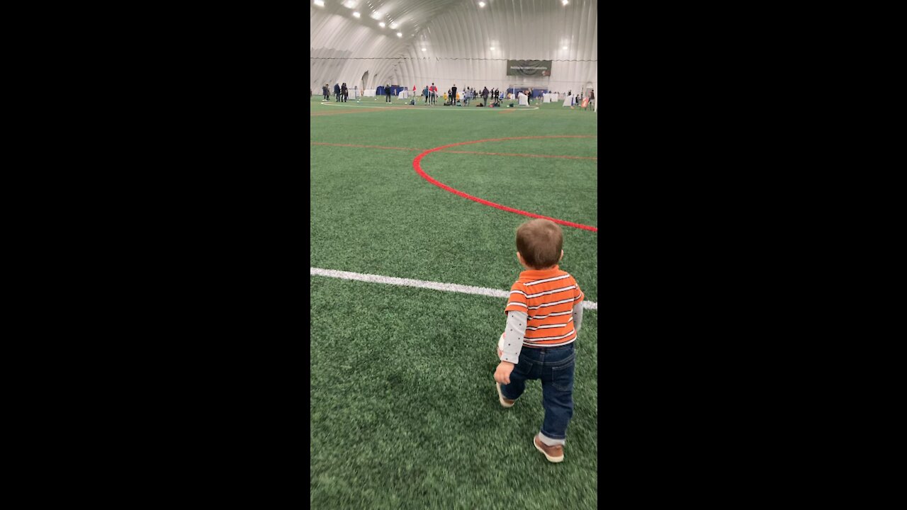 Walter on the soccer field