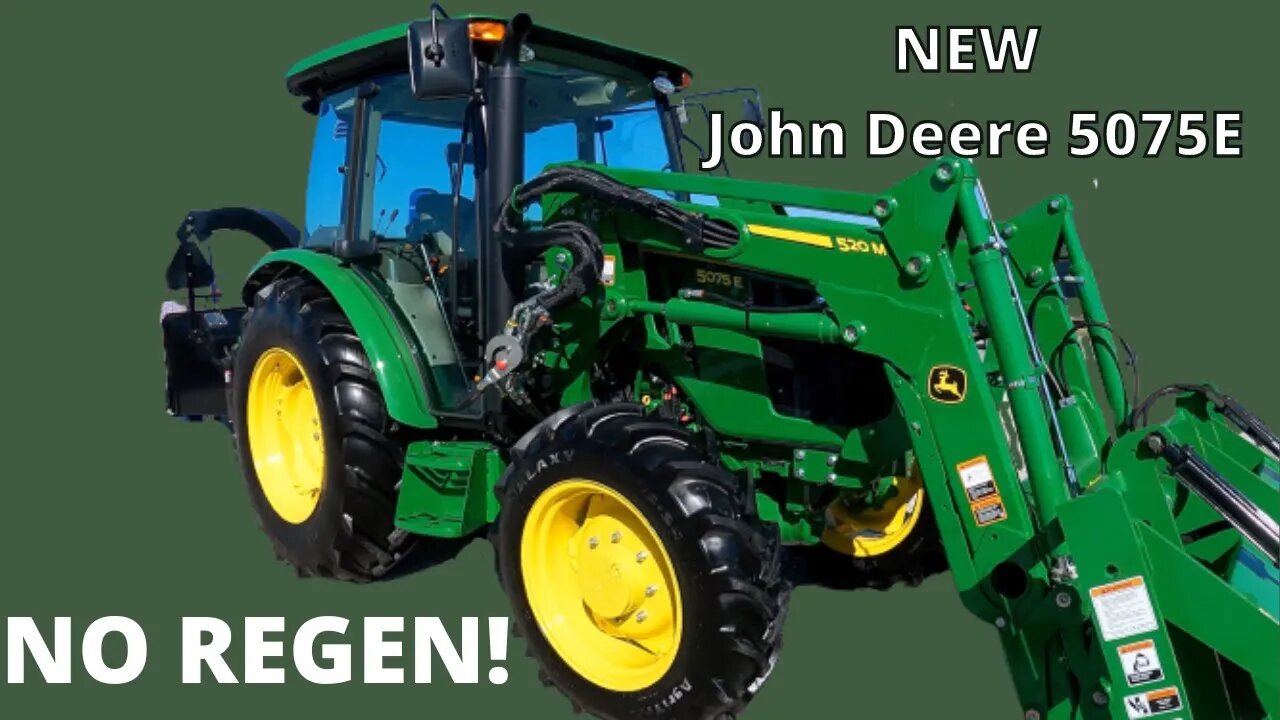 NEW John Deere 5075E! No Regen! John Deere Engine with DOC!