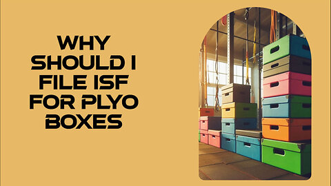 Smooth Plyo Box Imports: Why Filing an ISF is Essential for Customs Clearance