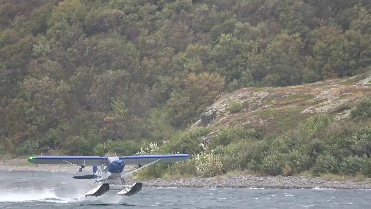 Monster Cub taking off in High Winds