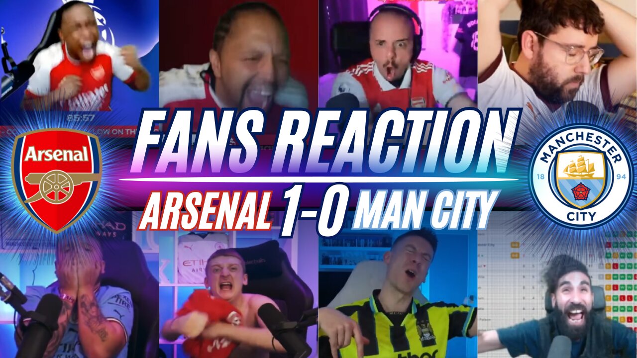 PREMIER LEAGUE FANS REACTION TO ARSENAL 1-0 MAN CITY | LATE WINNER