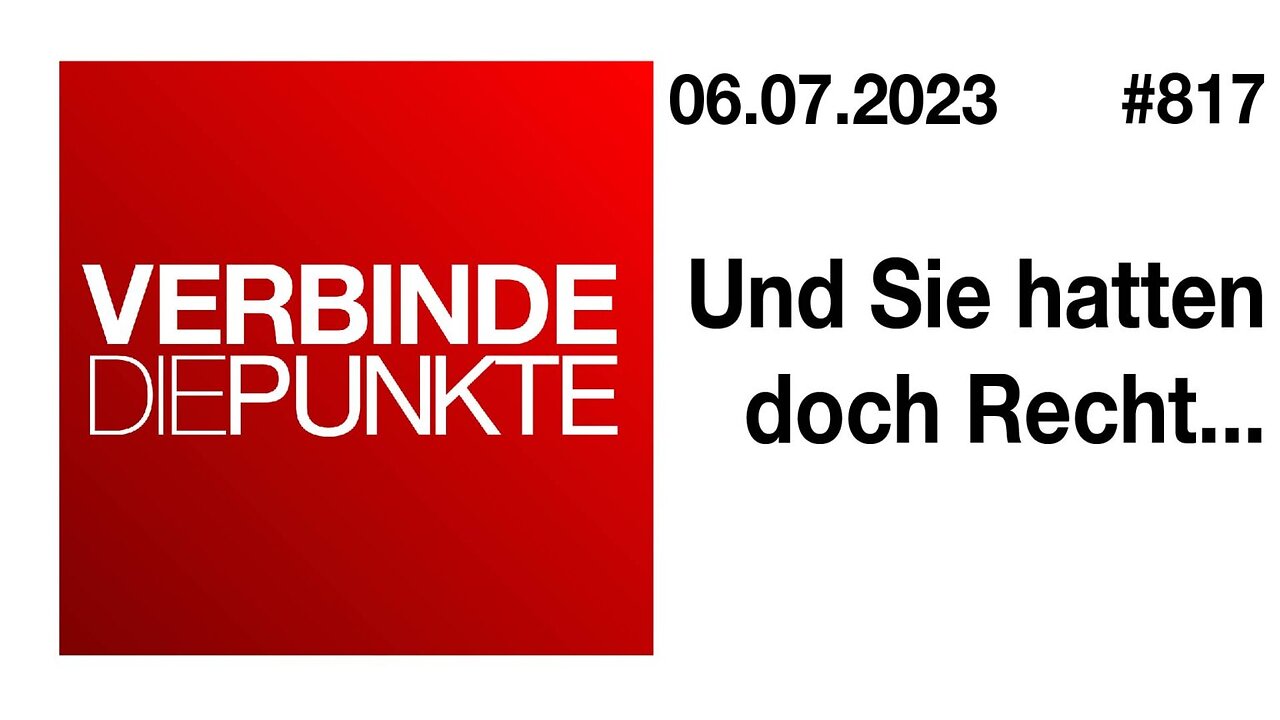 Verbinde die Punkte 817 - Und Sie hatten doch Recht... vom 06.07.2023