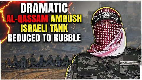 Al-Qassam and Hamas Fighters Run to Israeli Tank, Plant Explosives, and Unleash Devastating Blow
