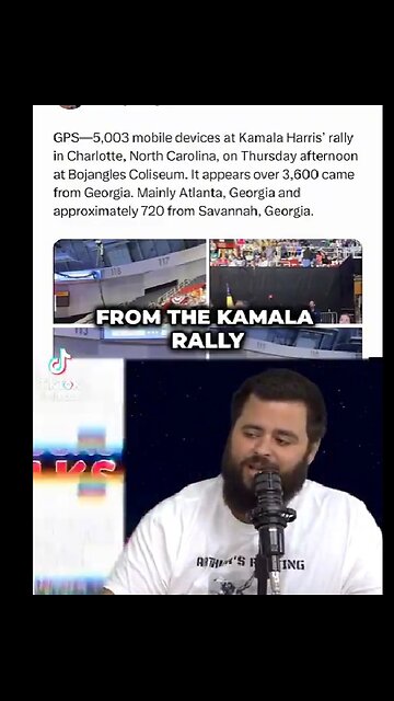 Kamala had a North Carolina Rally where almost 80% of attendees were from Georgia??