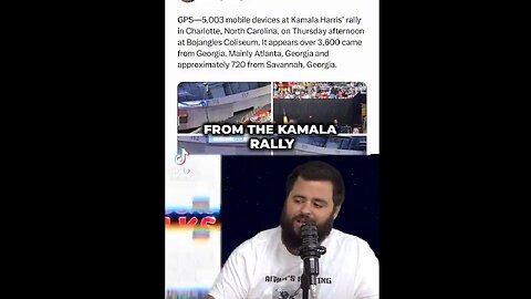 Kamala had a North Carolina Rally where almost 80% of attendees were from Georgia??