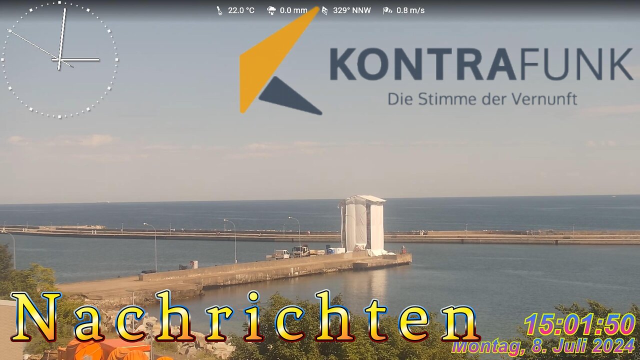 Nachrichten im Kontrafunk 08.07 2024 - 15:00 Uhr #glaubewenig, #hinterfragealles, #denkeselbst