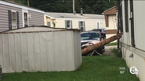 Willoughby neighborhood left with toppled power poles and thousands in damage