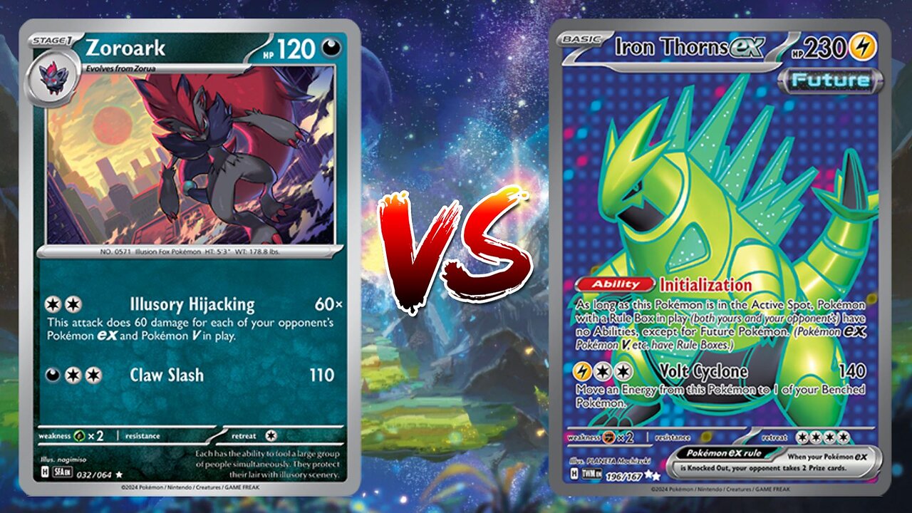 Pokemon TCG Live Zoroark Darkrai VSTAR VS Iron Thorns EX!!