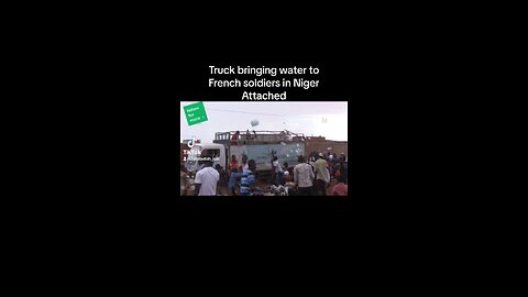 Truck bringing water to French soldiers attacked by people in Niger