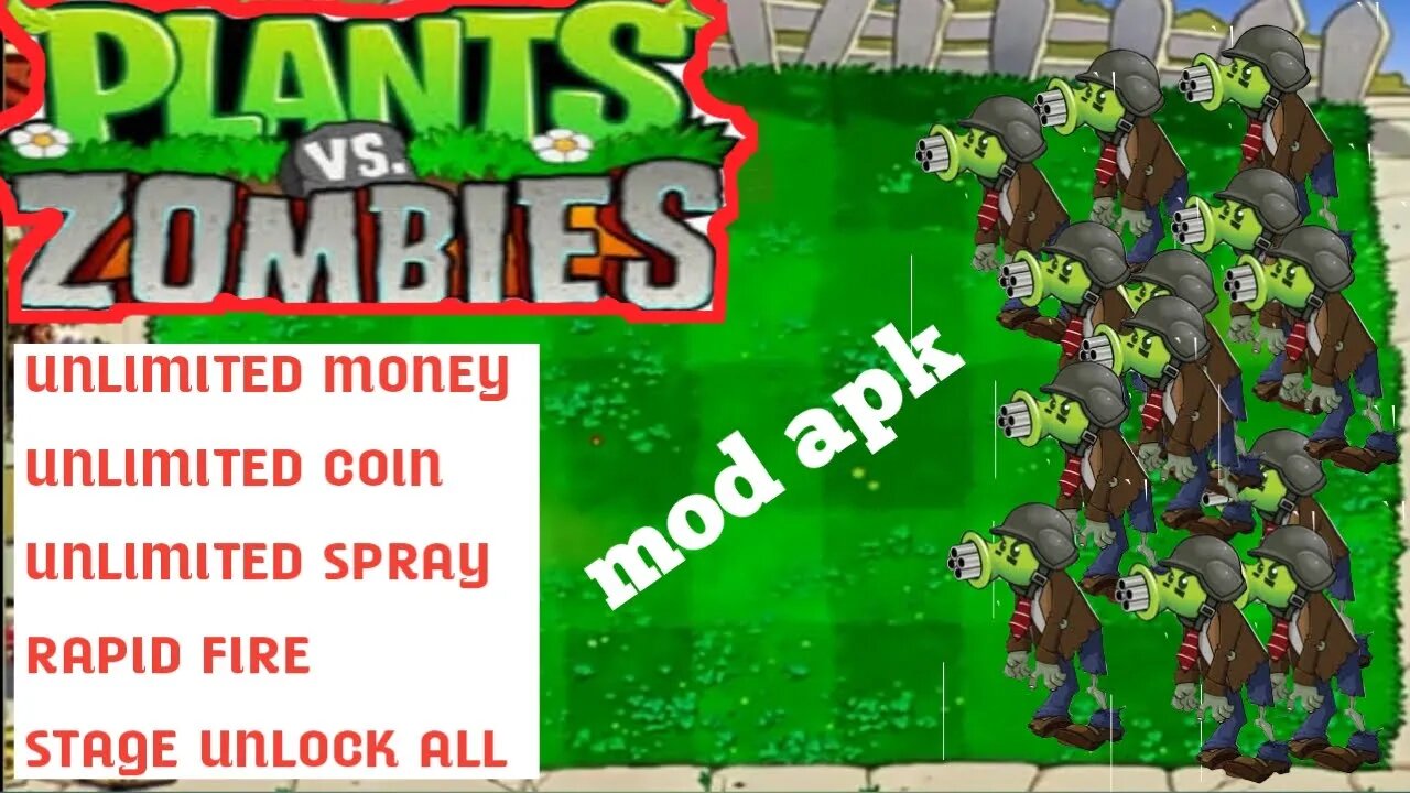 Pvz mod apk 22 | pool mode