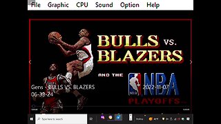 Bulls Vs Blazers and the NBA Playoffs Genesis rom