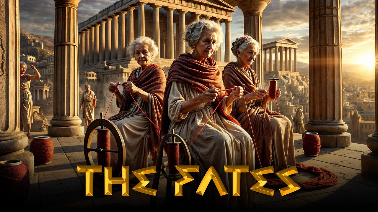 The Three Moirai Sisters of Fate in Greek Mythology