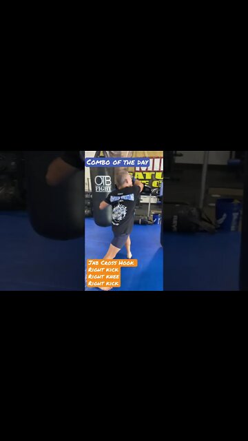 Combo of the day - Muay Thai Jab Cross Hook Right Kick Right Knee Right Kick