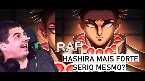 REACT Rap do Gyomei Himejima Kimetsu no Yaiba O Hashira Mais Forte Gabriza ♫ - MELHOR DO MUNDO