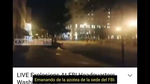 Explosions heard from on top of the FBI Headquarters in D.C.