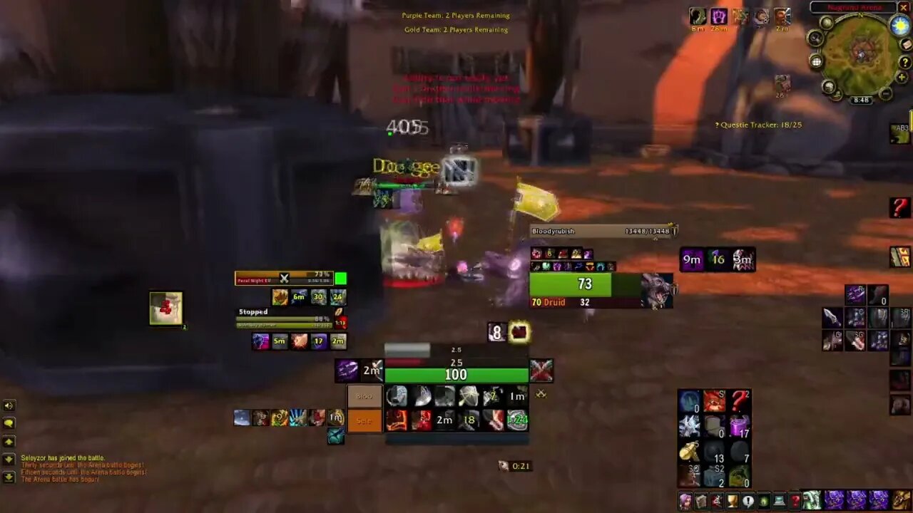 self proclaimed best rogue on kirtonos get destroyed even with the typical fear resis on feral