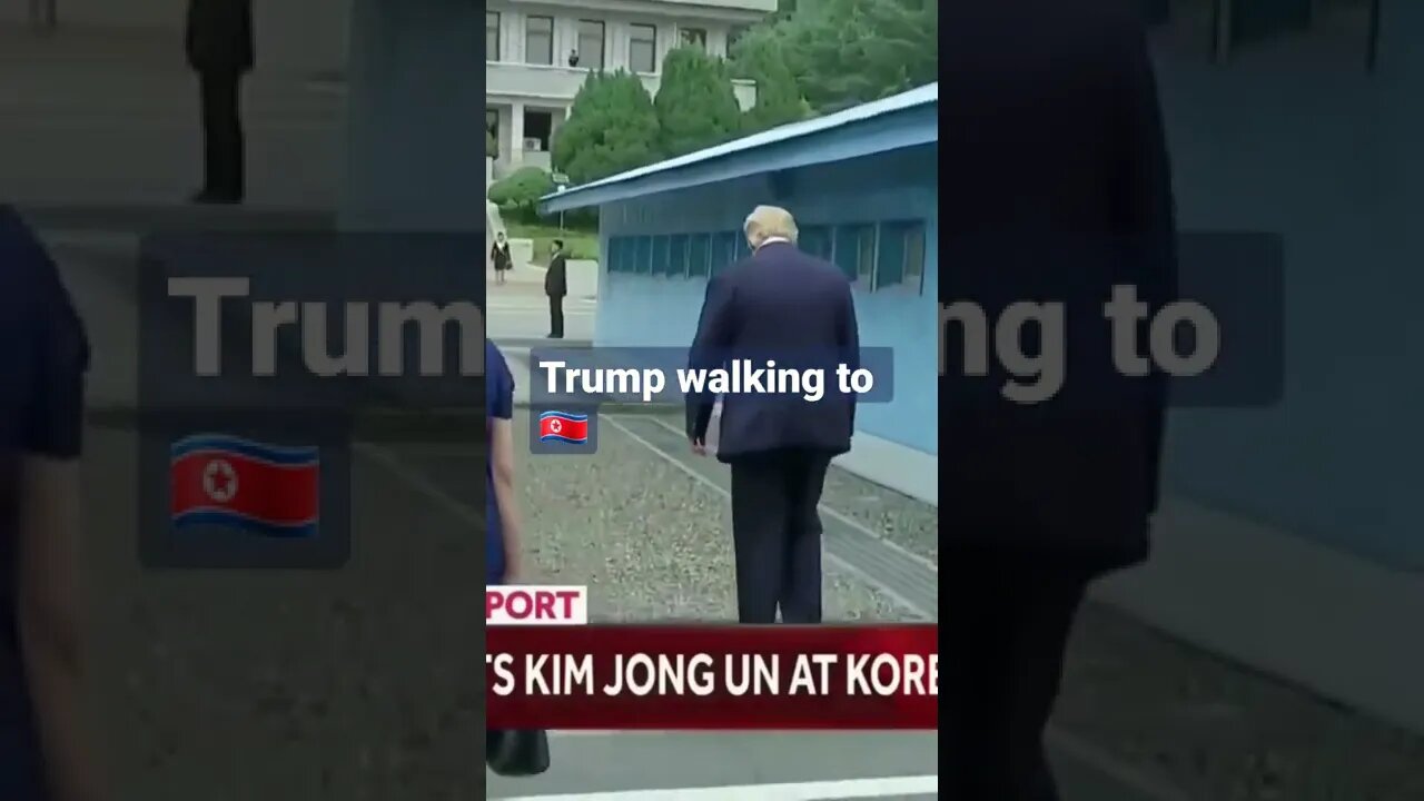 Trump walk in to 🇰🇵 President Trump became the first American president to set foot in North Korea