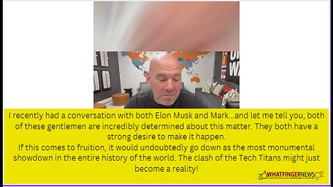 I recently had a conversation with both Elon Musk and Mark...and let me tell you