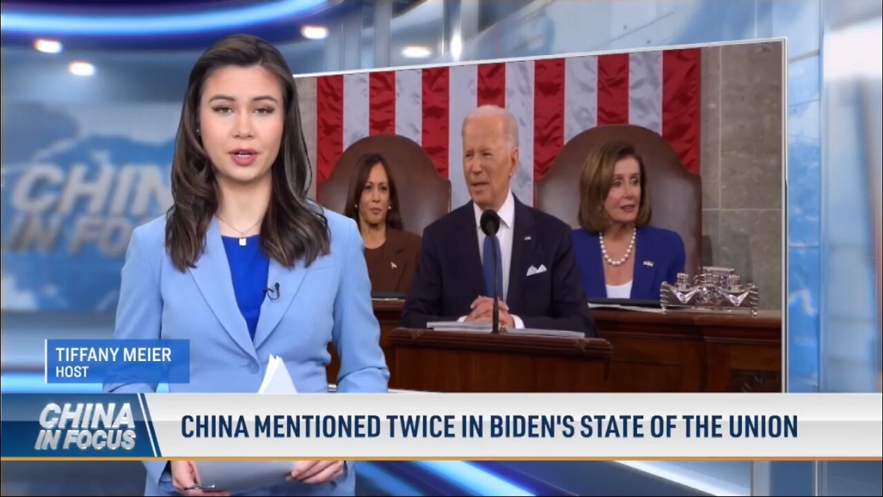 Biden mentioned China twice in his remarks