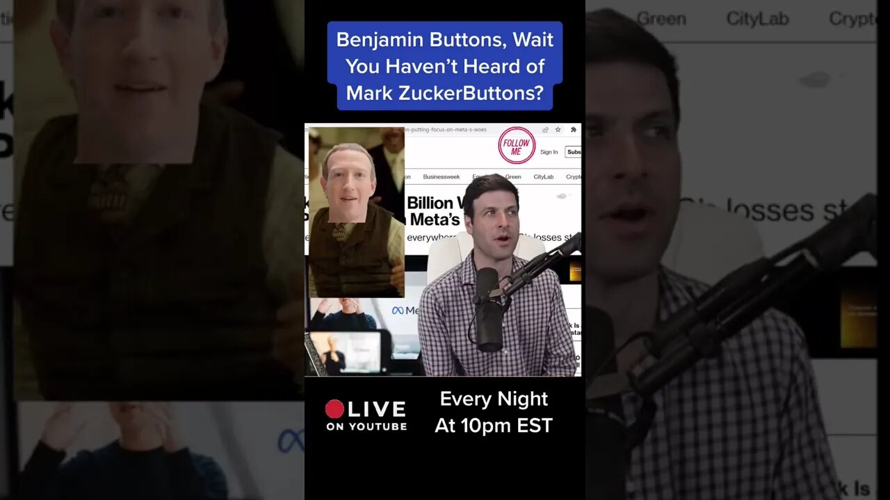 Mark ZuckerBerg The Real Life Benjamin Buttons! AKA ZuckerButtons 🤣P1