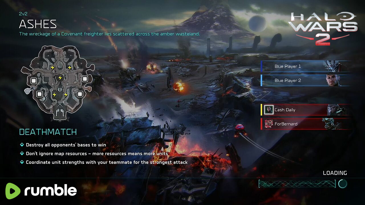 HALO WARS 2 - Ashes 2v2 Deathmatch