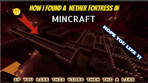 I went to the Nether World in Minecraft and found a Nether Fortress.