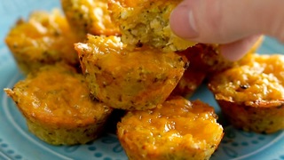 Broccoli Cheddar Quinoa Bites