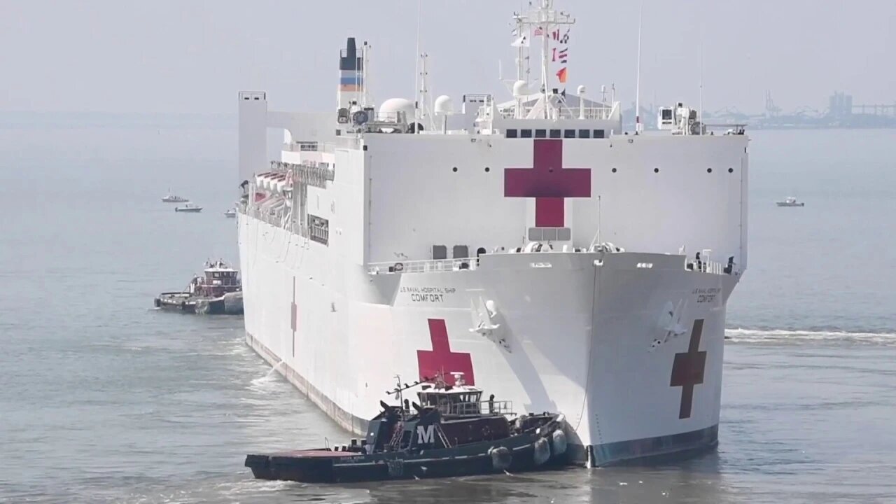 USNS Comfort Departs Naval Station Norfolks, Va Next Stop NY City