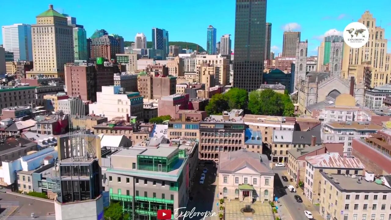 Montreal Québec Canada in 8K ULTRA HD 60 FPS by Drone 1080p