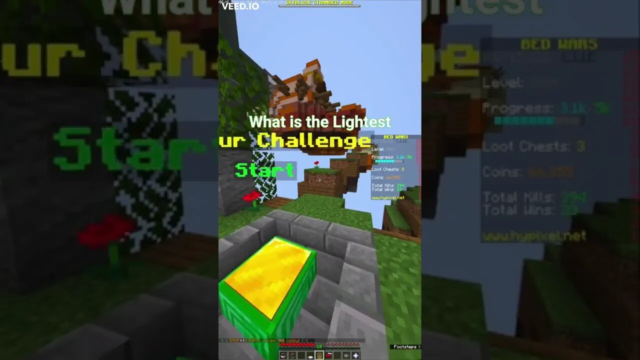 The lightest item in minecraft