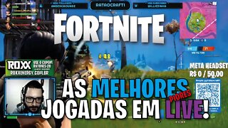 FORTNITE - AS MELHORES JOGADAS EM LIVE! #2