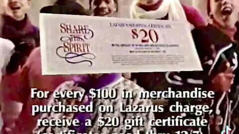 A Christmas Lazarus commercial