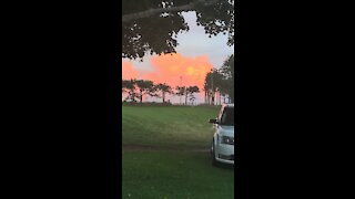 Pink clouds