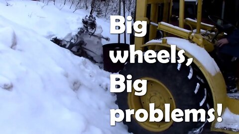 Putting big wheels on the 110 is snow joke!