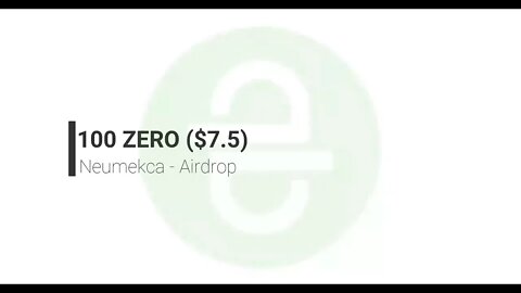 Finalizado - Airdrop - Neumekca - Quase 8$ na sua mão!