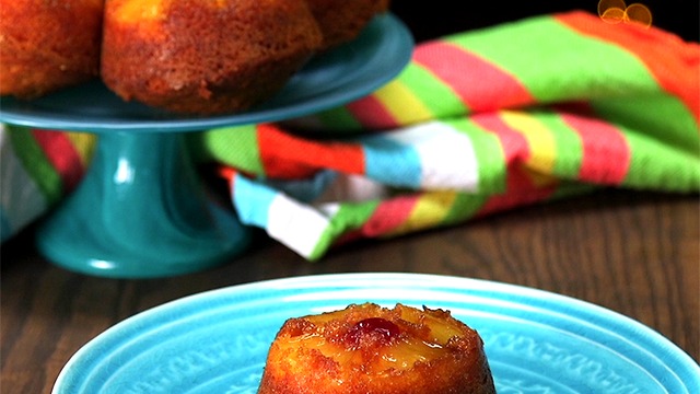 Mini Pineapple Upside Down Cakes