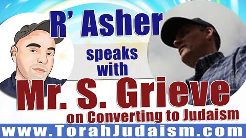 R' Asher speaks with Mr. S. Grieve