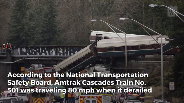 The National Transportation Safety Board: Amtrak Train Was Going 80 mph in 30 mph Zone