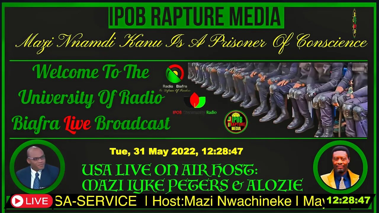 Welcome To The University Of Radio Biafra | Usa live On Air | Host:Mazi Iyke Peters | May 31, 2022