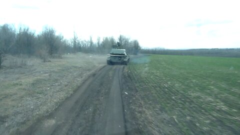 A camouflaged 2S3M Akatsiya 152-mm self-propelled howitzer was identified and seized in the Kharkiv region