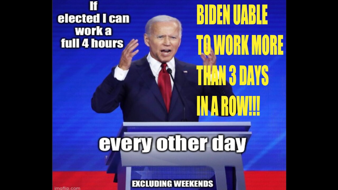 BIDEN SKIPS BIG NATO DINNER- WHITEHOUSE CLAIMS IT'S BECAUSE HE HAS TOO MANY DAYS OF WORK IN A ROW