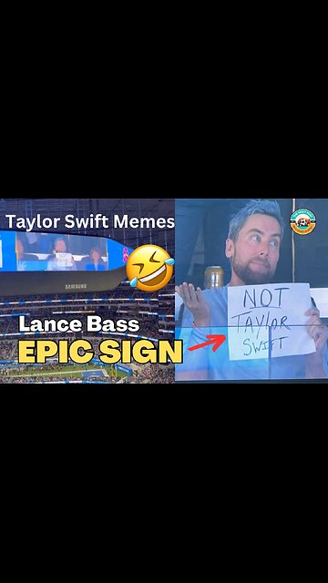 Lance Bass holds up ‘Not Taylor Swift’ sign at Chargers-Cowboys game