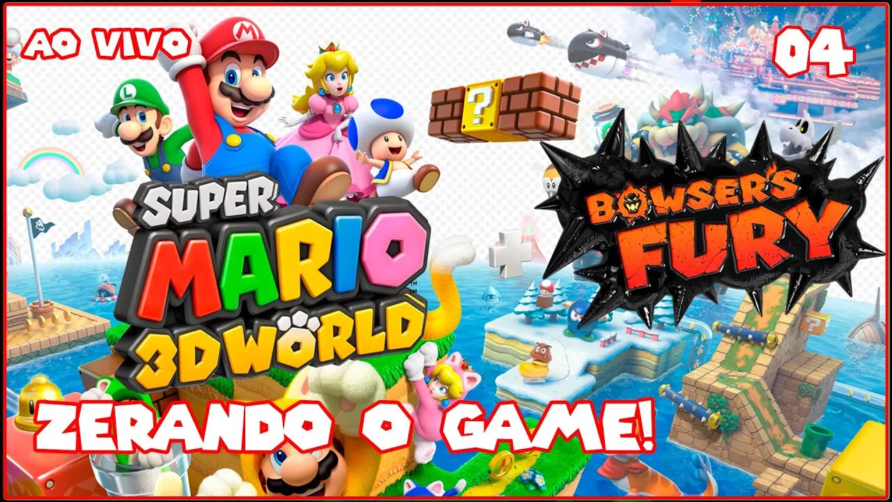 Zerando Super Mario 3D World com minha esposa!